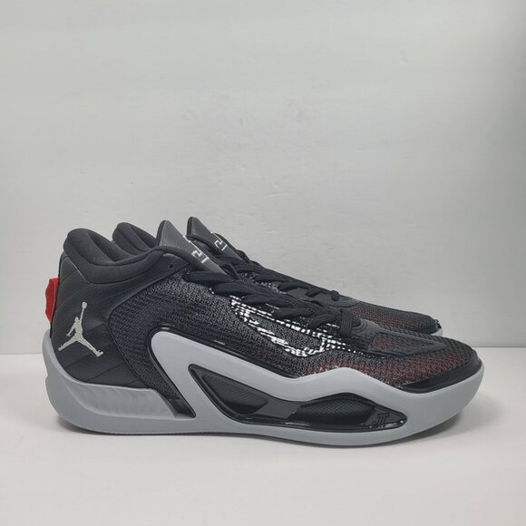 Jordan Tatum 1 Men's Black Metallic Silver Shoes DZ3323-001 US Size 14 NWOB - Picture 1 of 8